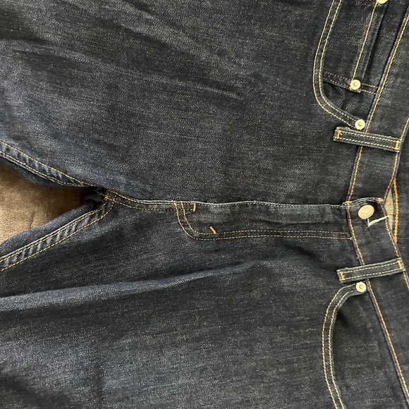 LEVI’s 513 Vintage 90s Grunge Dark Wash Jeans 34 x 32 - Picture 2 of 4